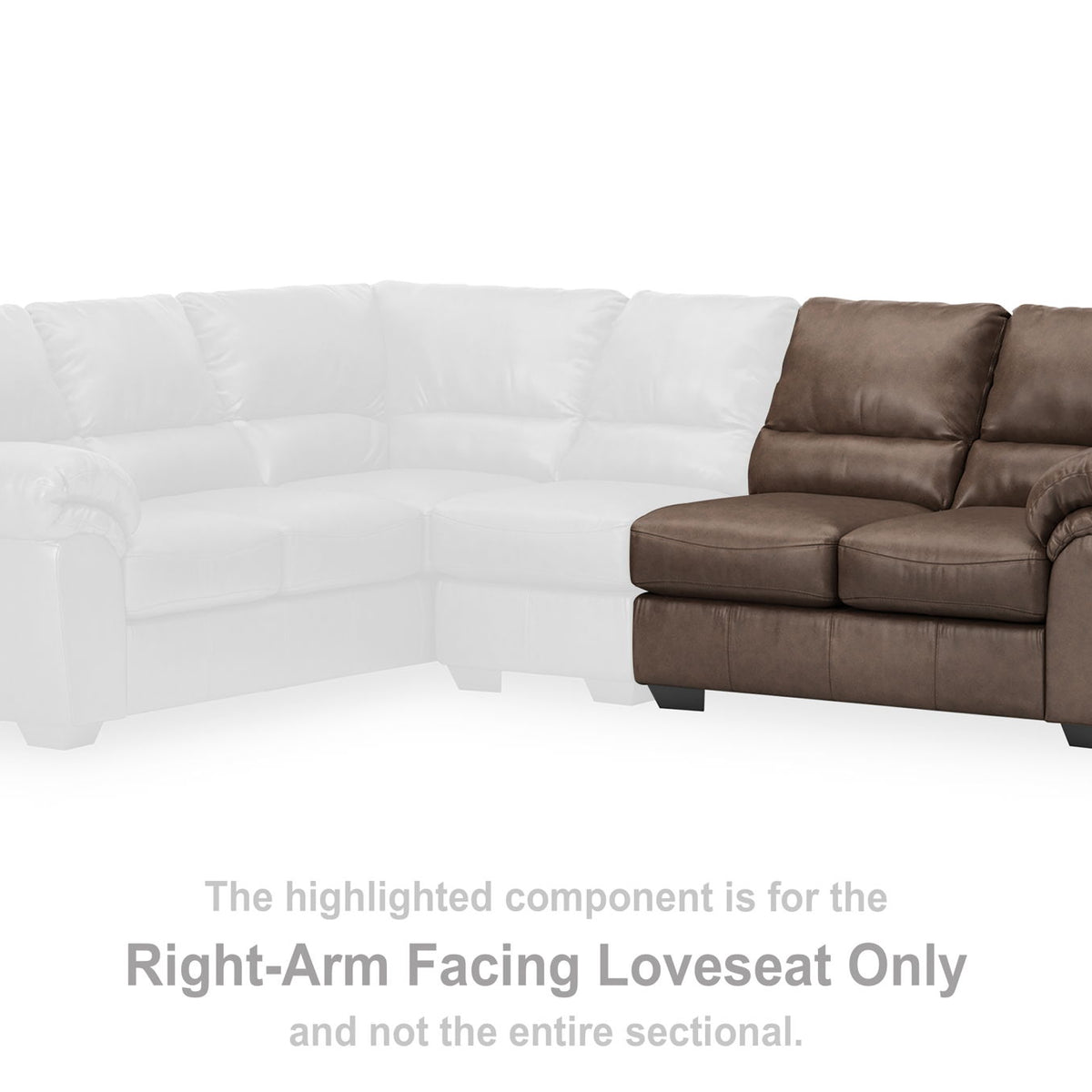 WillowBend - RAF Loveseat - Umber