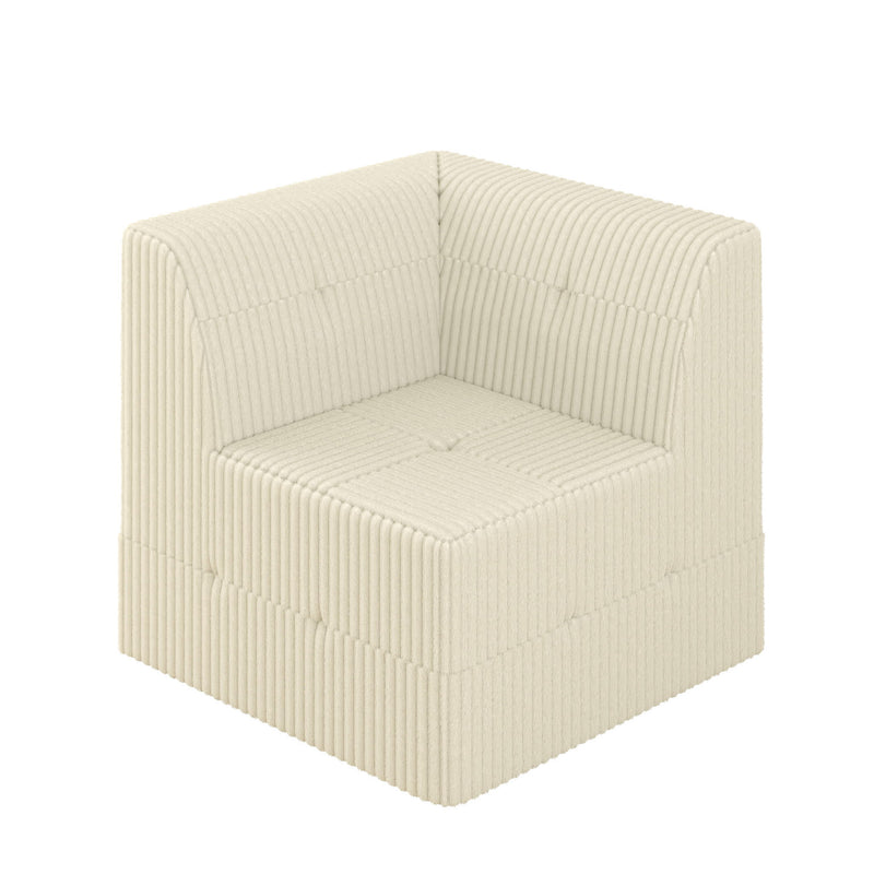 Modern Minimalist Corduroy Corner Sofa Sleeper