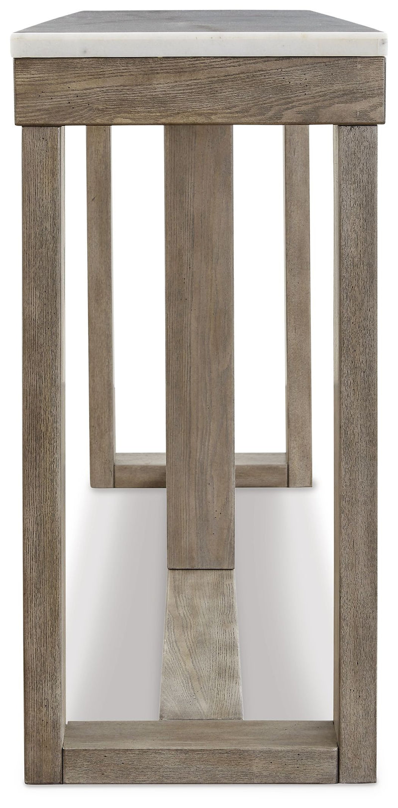 Loyaska - Sofa Table - Brown / Ivory