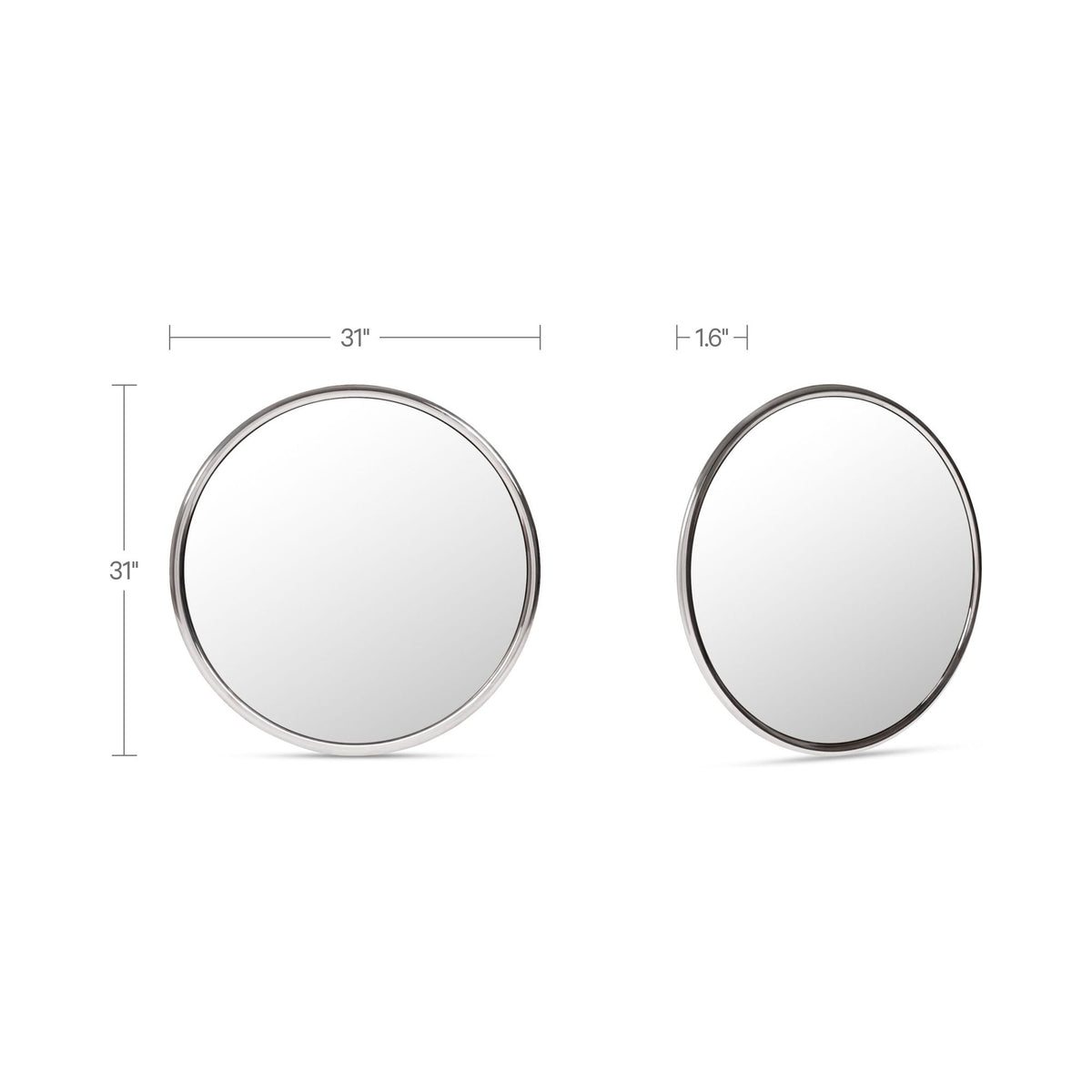 Lars - Mirror - Chrome / Silver