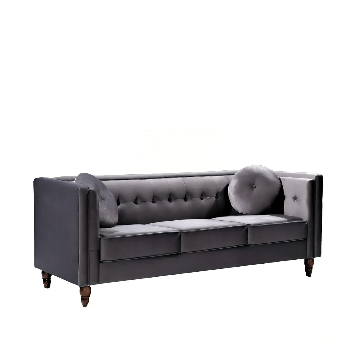 Chesterfield Sofa With Square Arms For Living Room