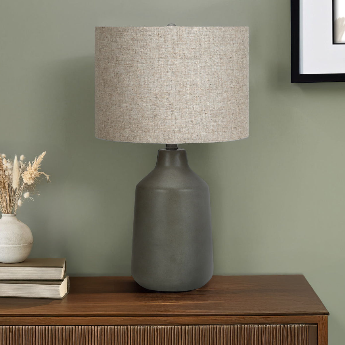 Lighting, Table Lamp, Concrete, Contemporary