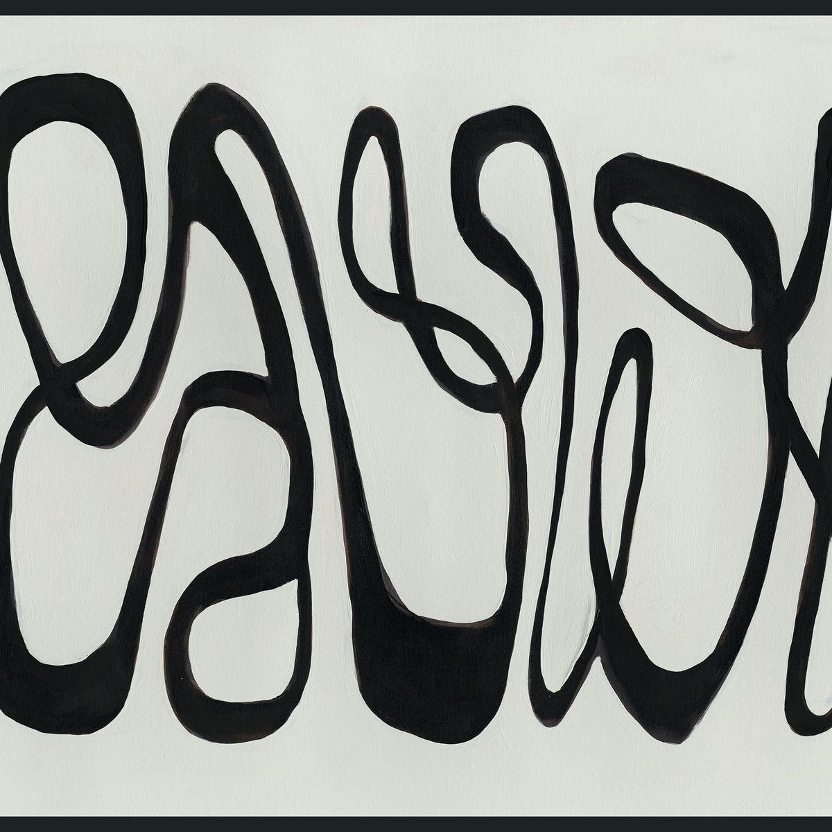 Mono - 48" x 72" Painting By Buddy Whitlock - Black / White