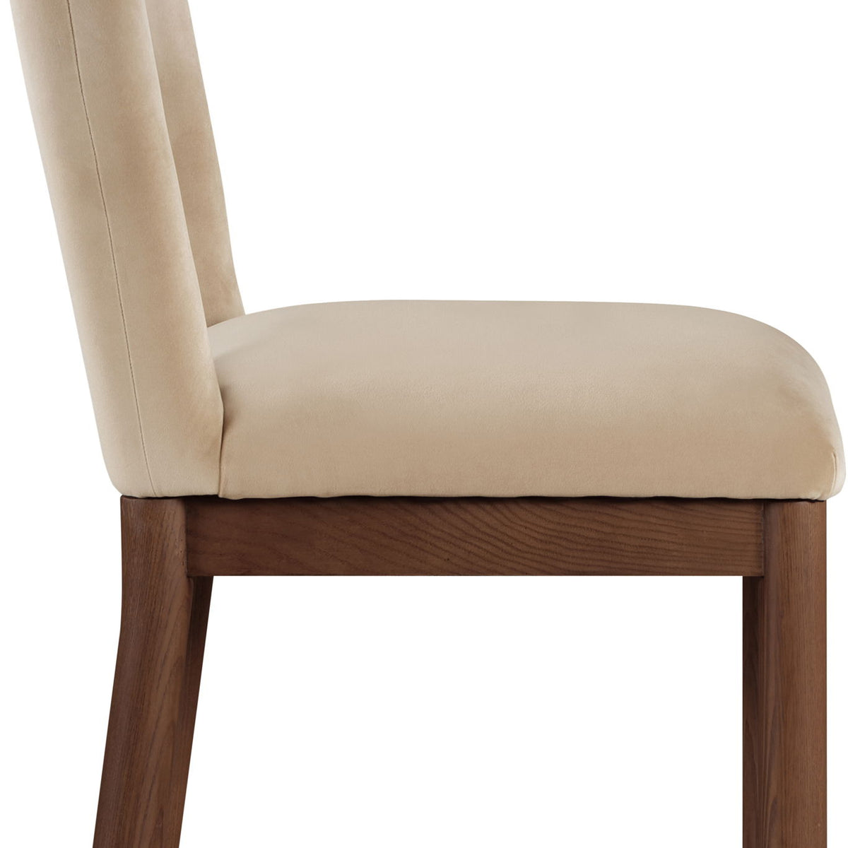 Conrad - Velvet Dining Chair With Brown Legs