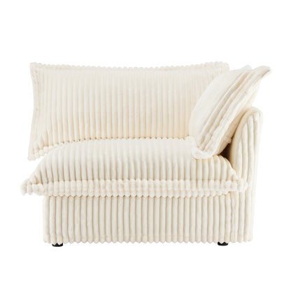 Koala Right-Facing Sofa with Pillow - Cream