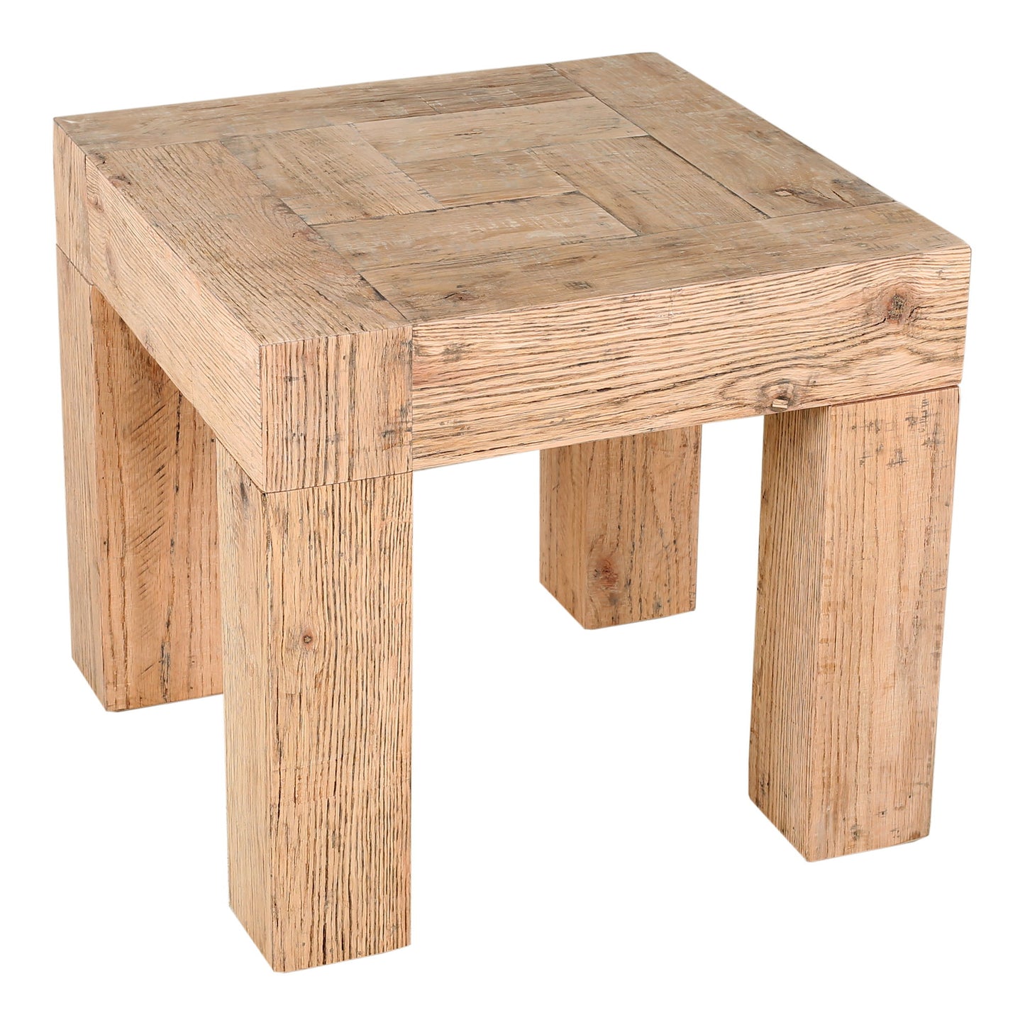 Evander - Side Table Aged Oak - Beige