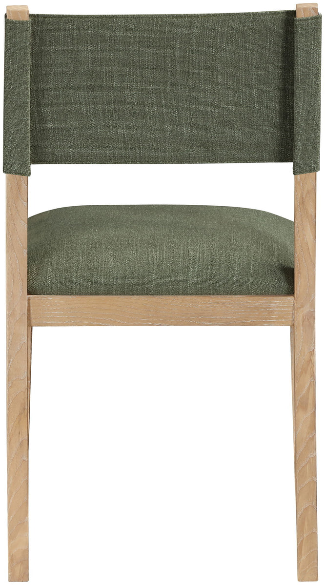 Avon - Linen Textured Performance Fabric Upholstered Dining Side Chair (Set of 2)