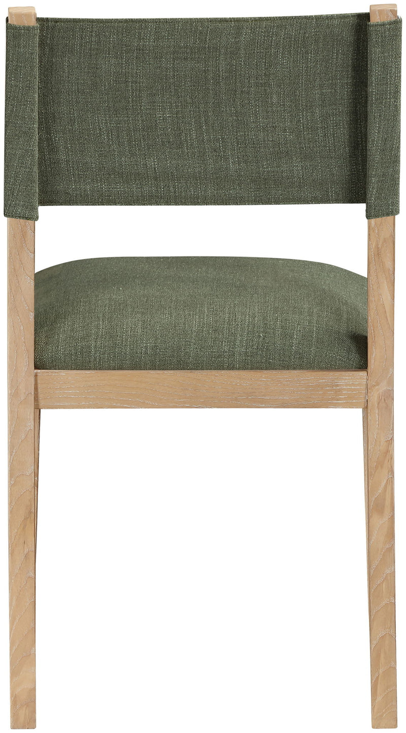 Avon - Linen Textured Performance Fabric Upholstered Dining Side Chair (Set of 2)