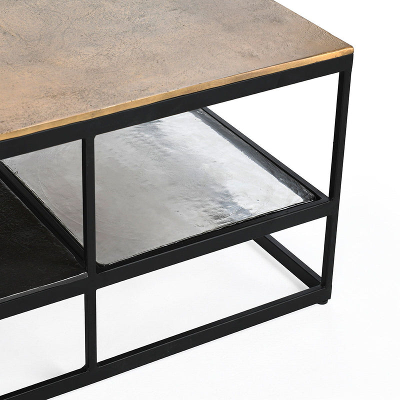 Remmy - Coffee Table - Bronze & Black