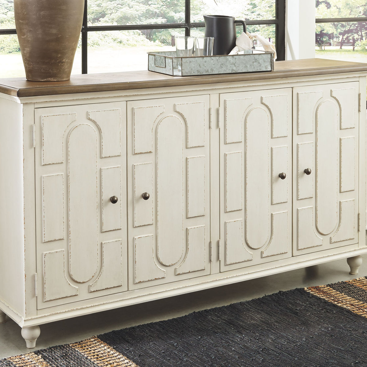 Roranville - Antique White - Accent Cabinet