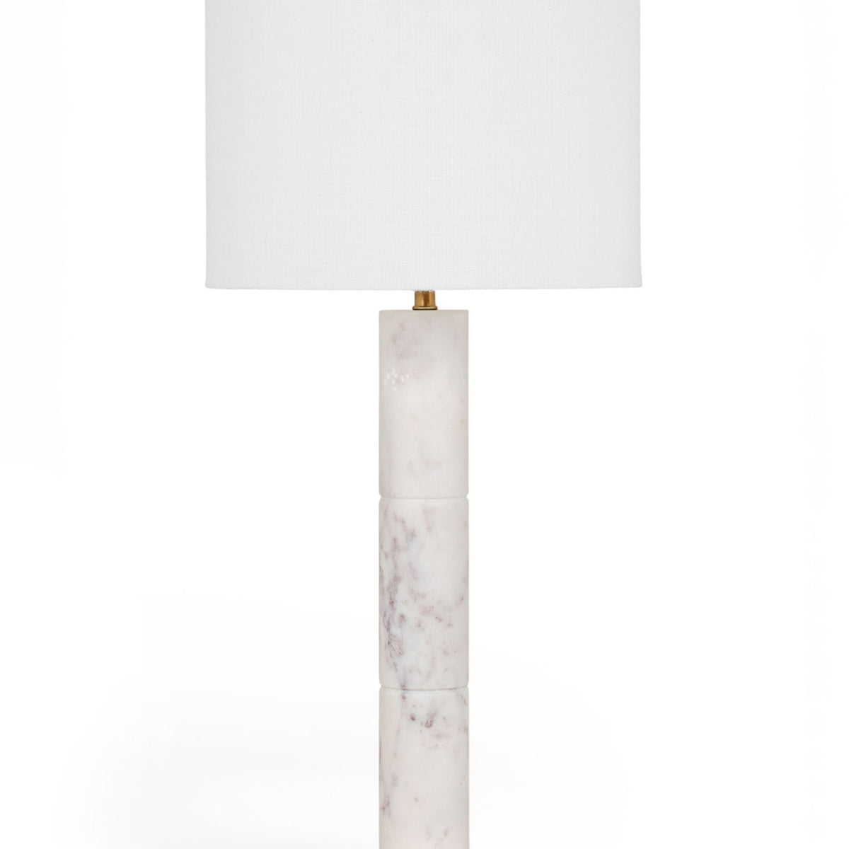 Opaline - Linen Textured Fabric And Brass Table Lamp