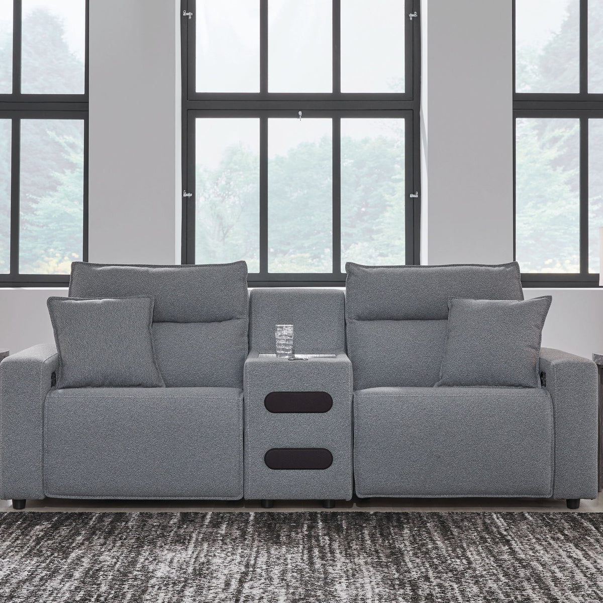 ModMax II - Salt And Pepper - Reclining Sectional