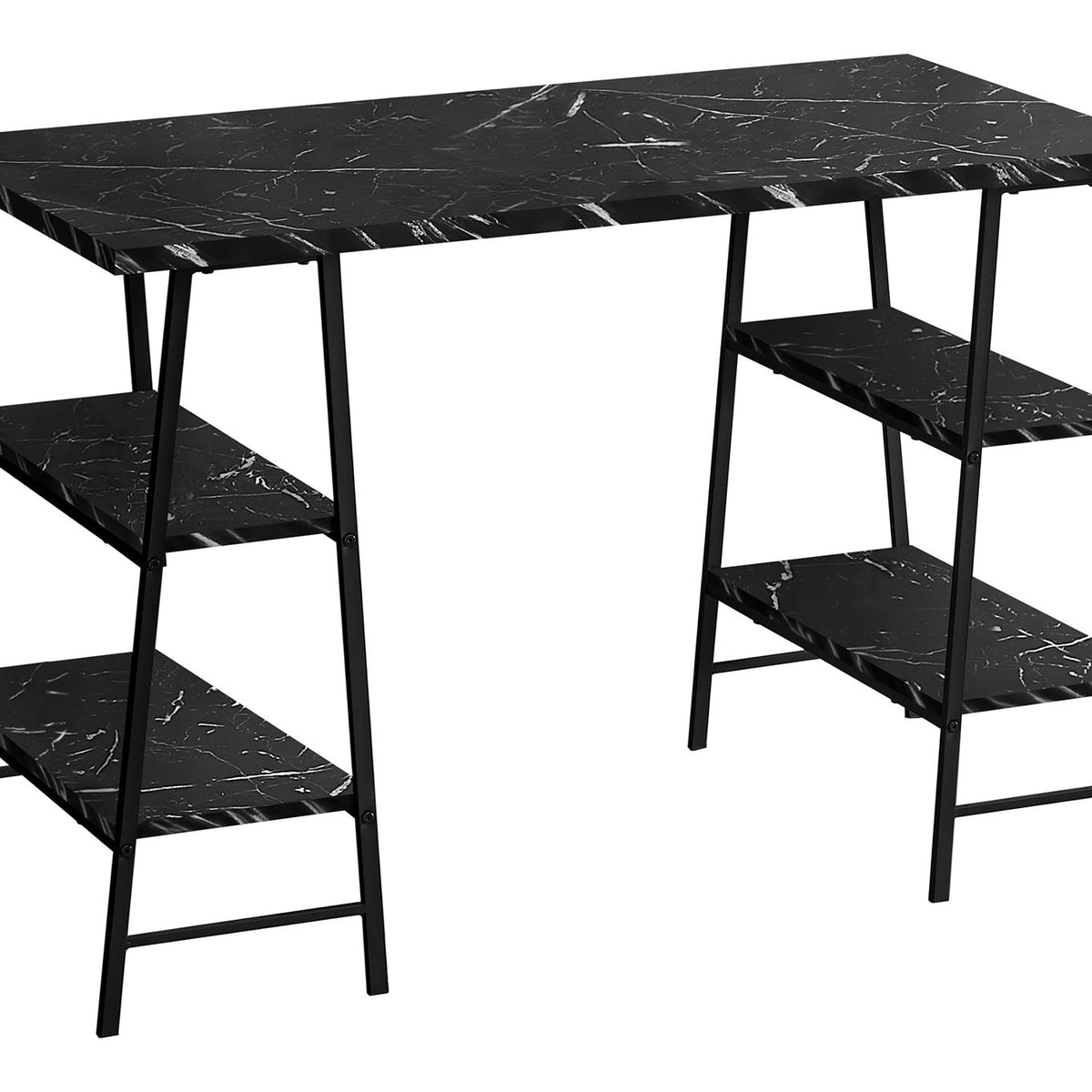 Computer Desk For Home Office, Laptop, Storage Shelves, Contemporary & Modern