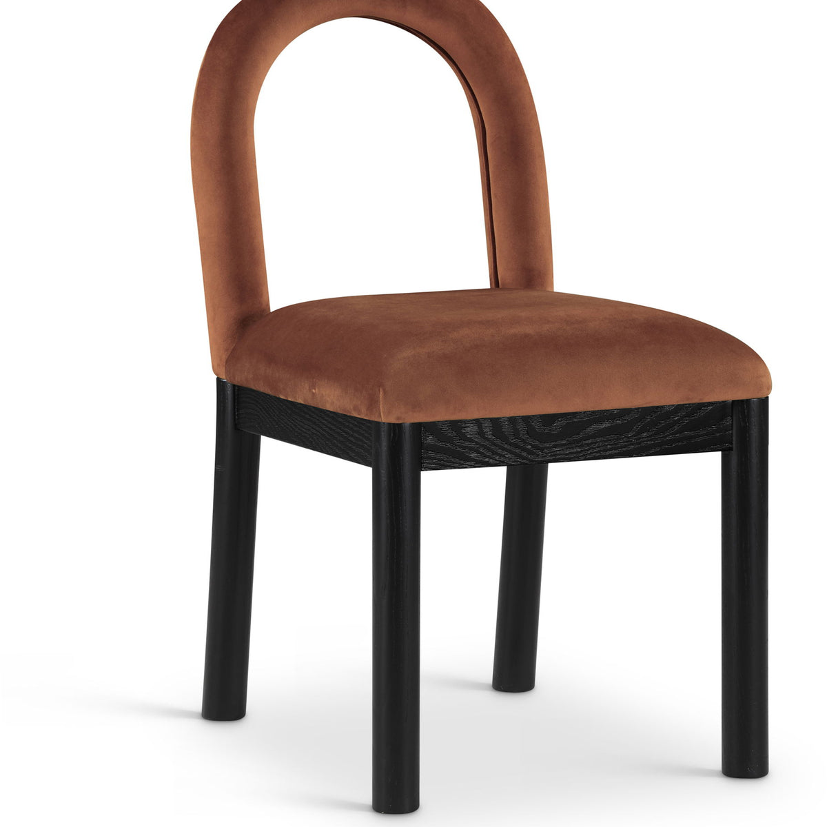 Conrad - Velvet Dining Chair With Black Legs