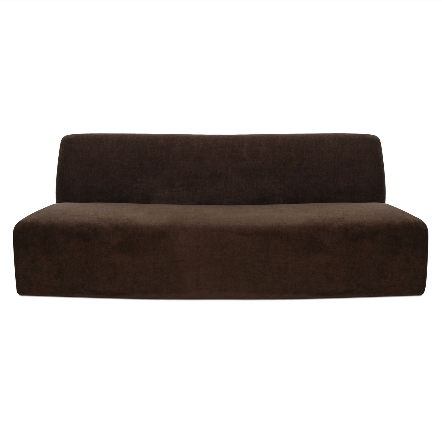 Naomi - Convex Sofa - Dark Brown