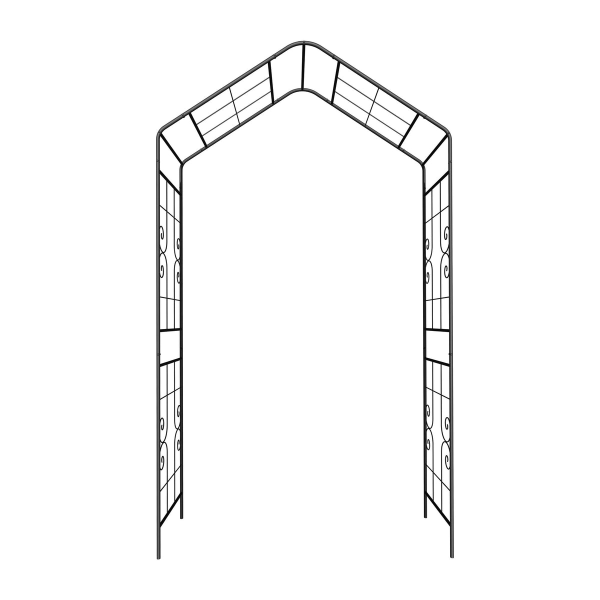 Garden Arch, Climbing Plants Support Outdoor - Black