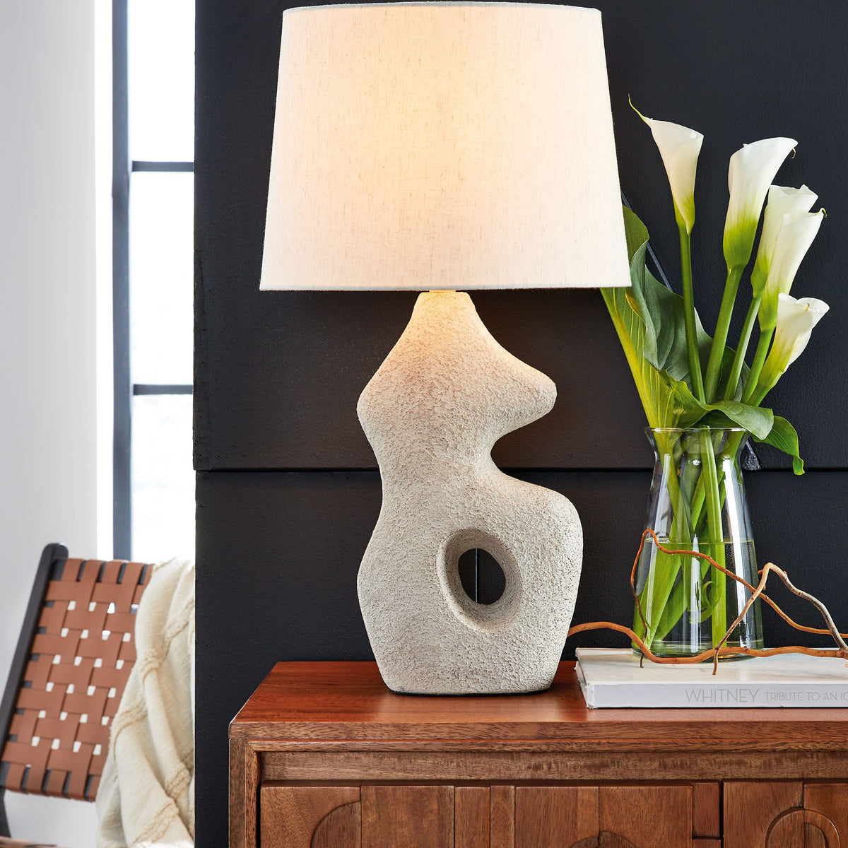 Chadrich - Paper Table Lamp (Set of 2) - Antique Beige