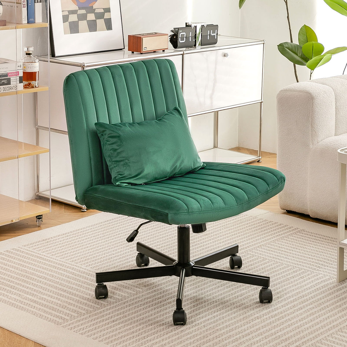 Criss Cross Office Chair With Adjustable Height, Ergonomic Design