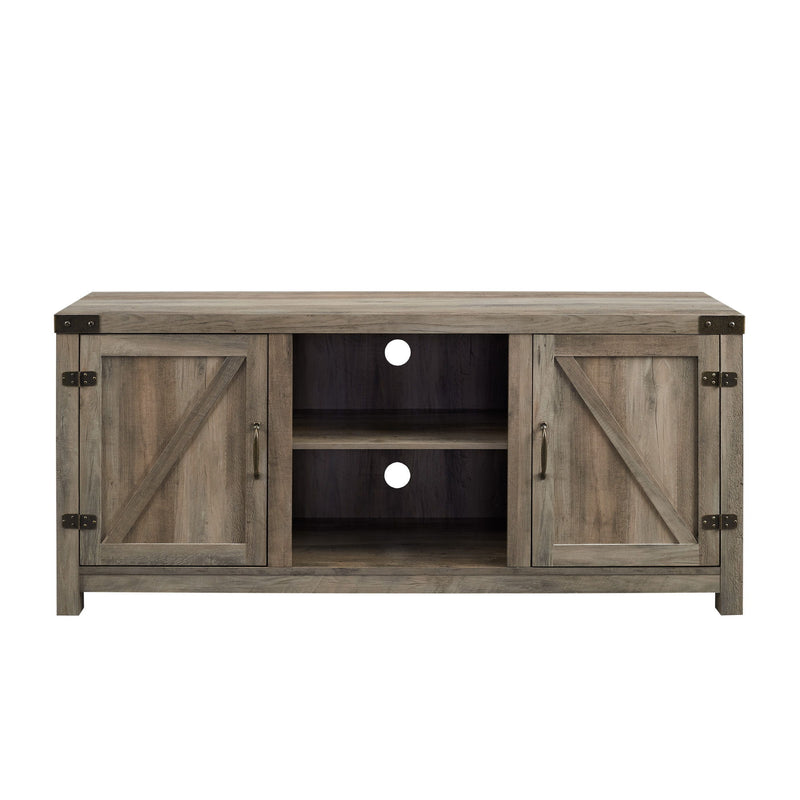 Farmhouse Barn Door TV Stand For TVs Up To 65"