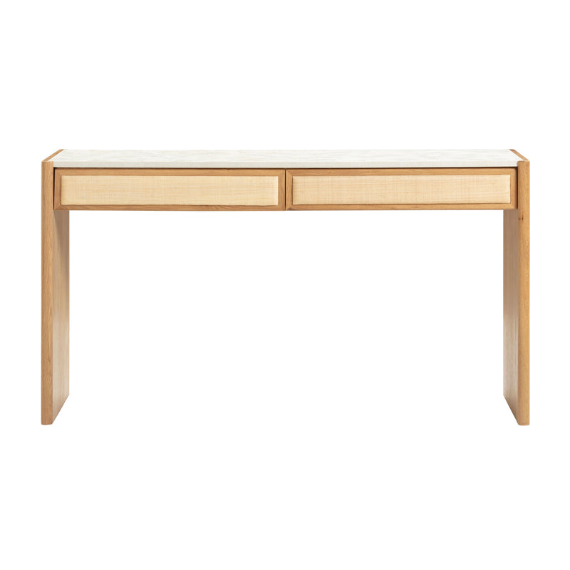 Paige - Console / Desk - Natural Oak