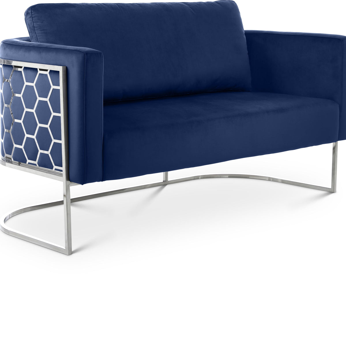 Casa - Loveseat with Chrome Legs