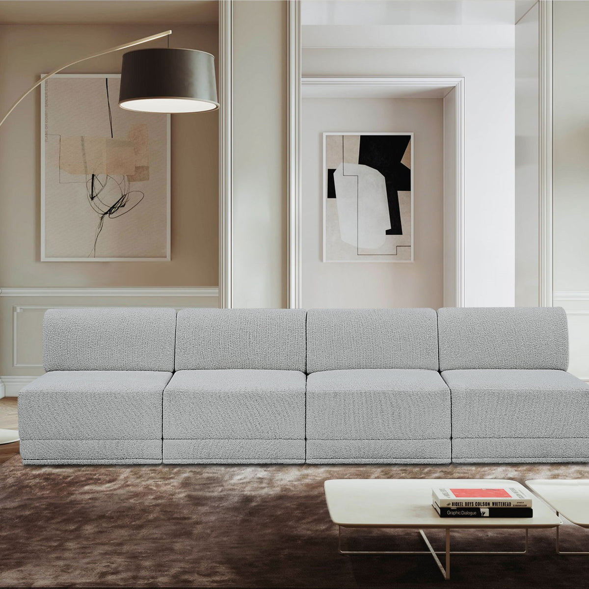 Ollie - 4 Seat Armless Modular Sofa