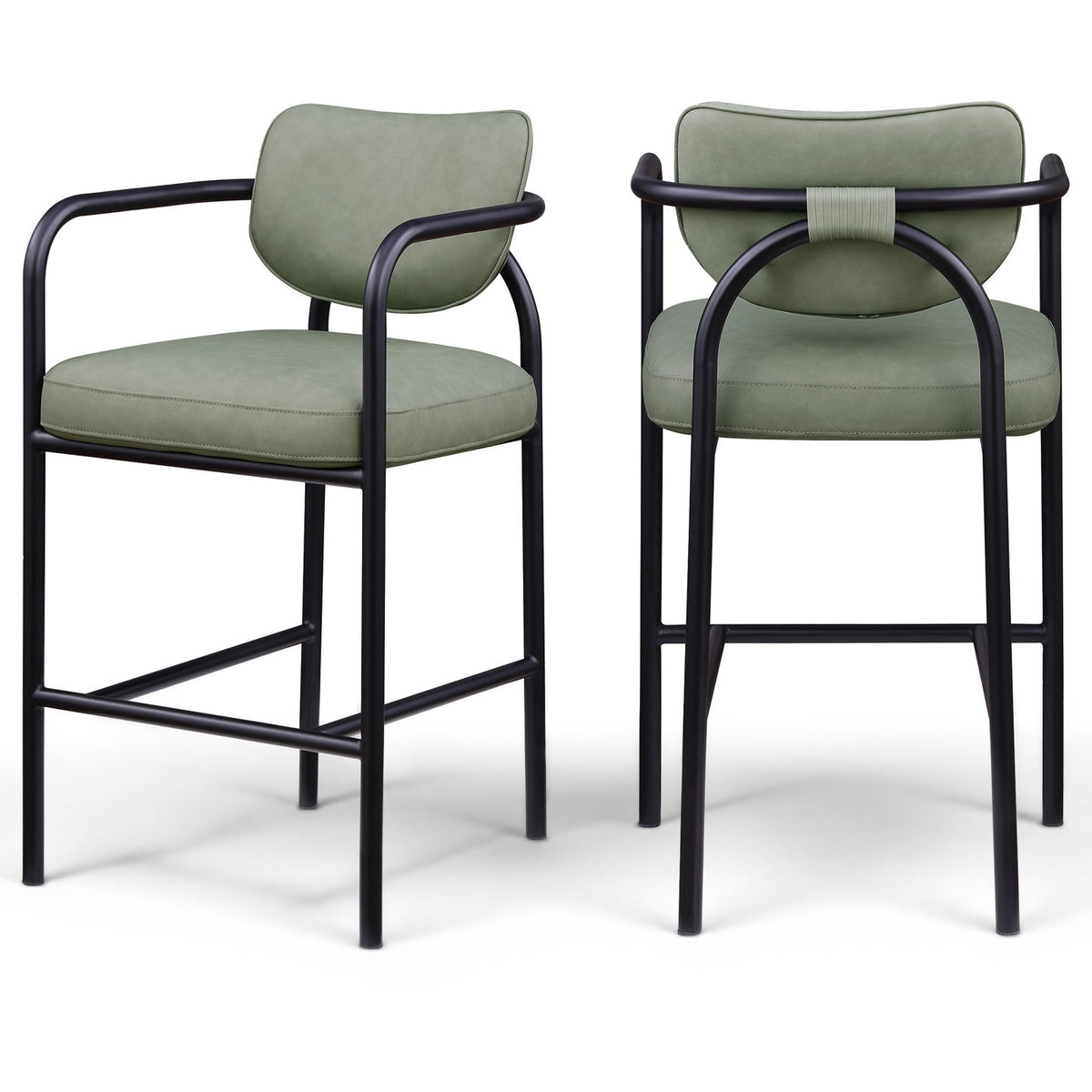 Serava - Vegan Leather Upholstered Bar Stool