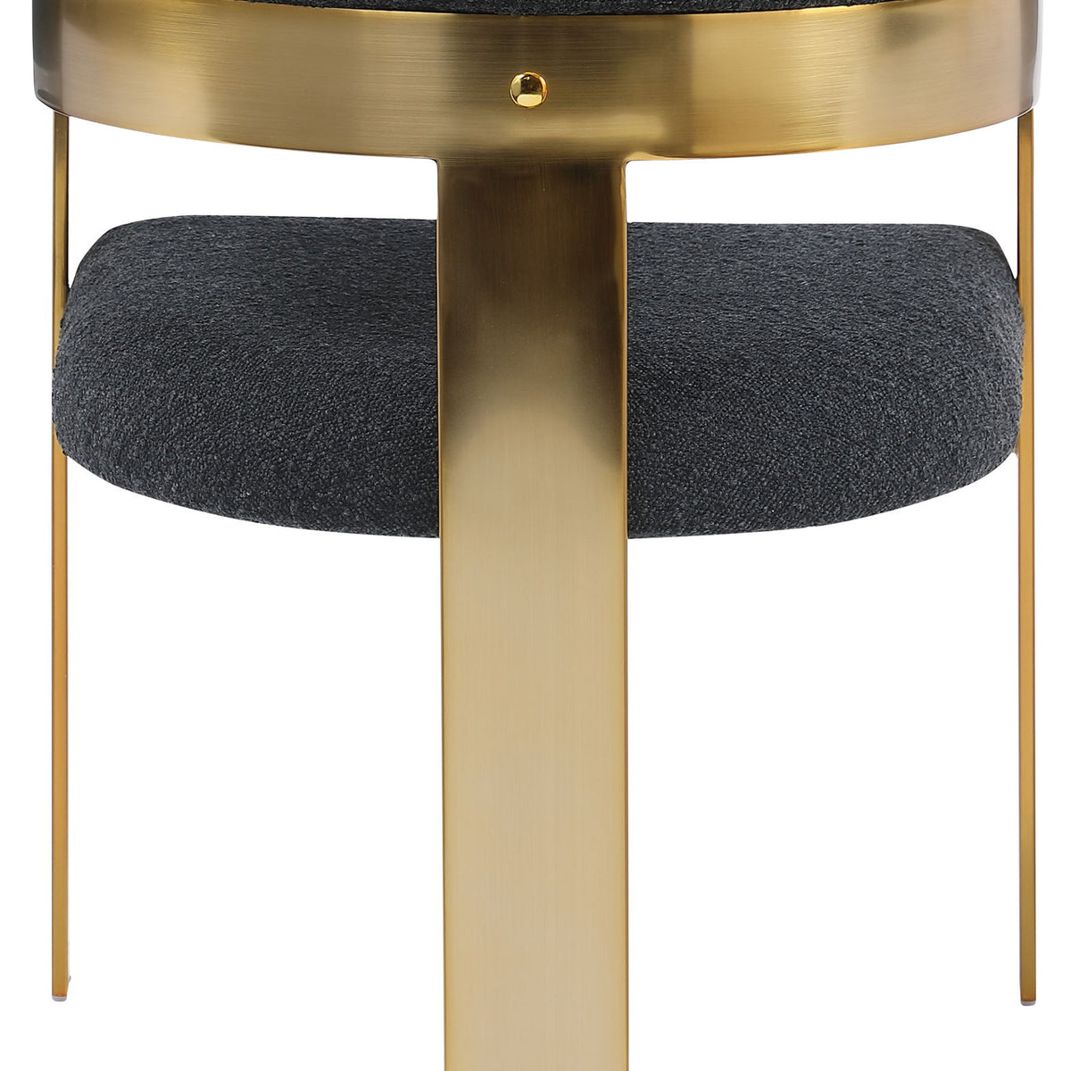 Romeo - Boucle Dining Chair With Gold Base (Set of 2)