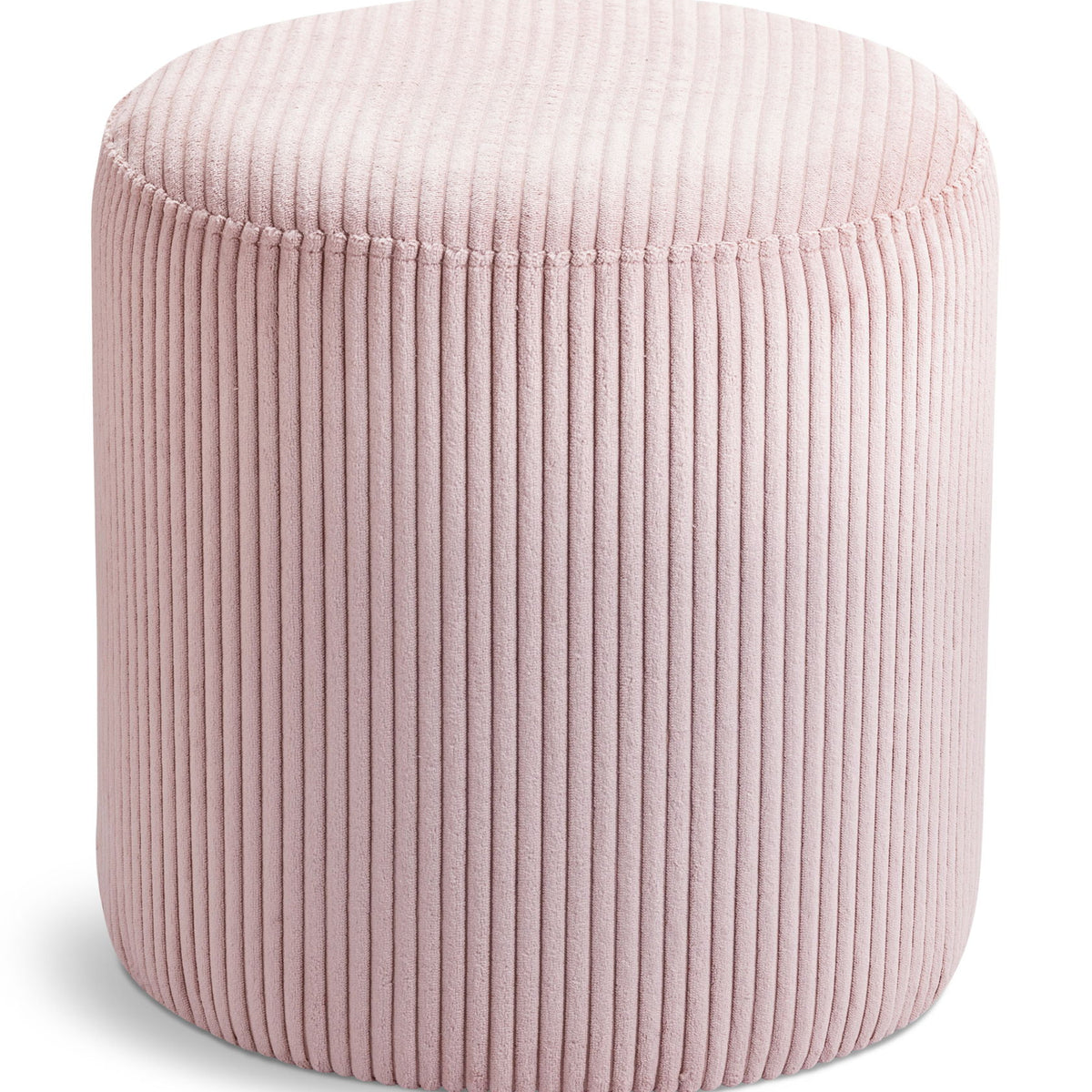Roy - Round Microsuede Ottoman / Stool