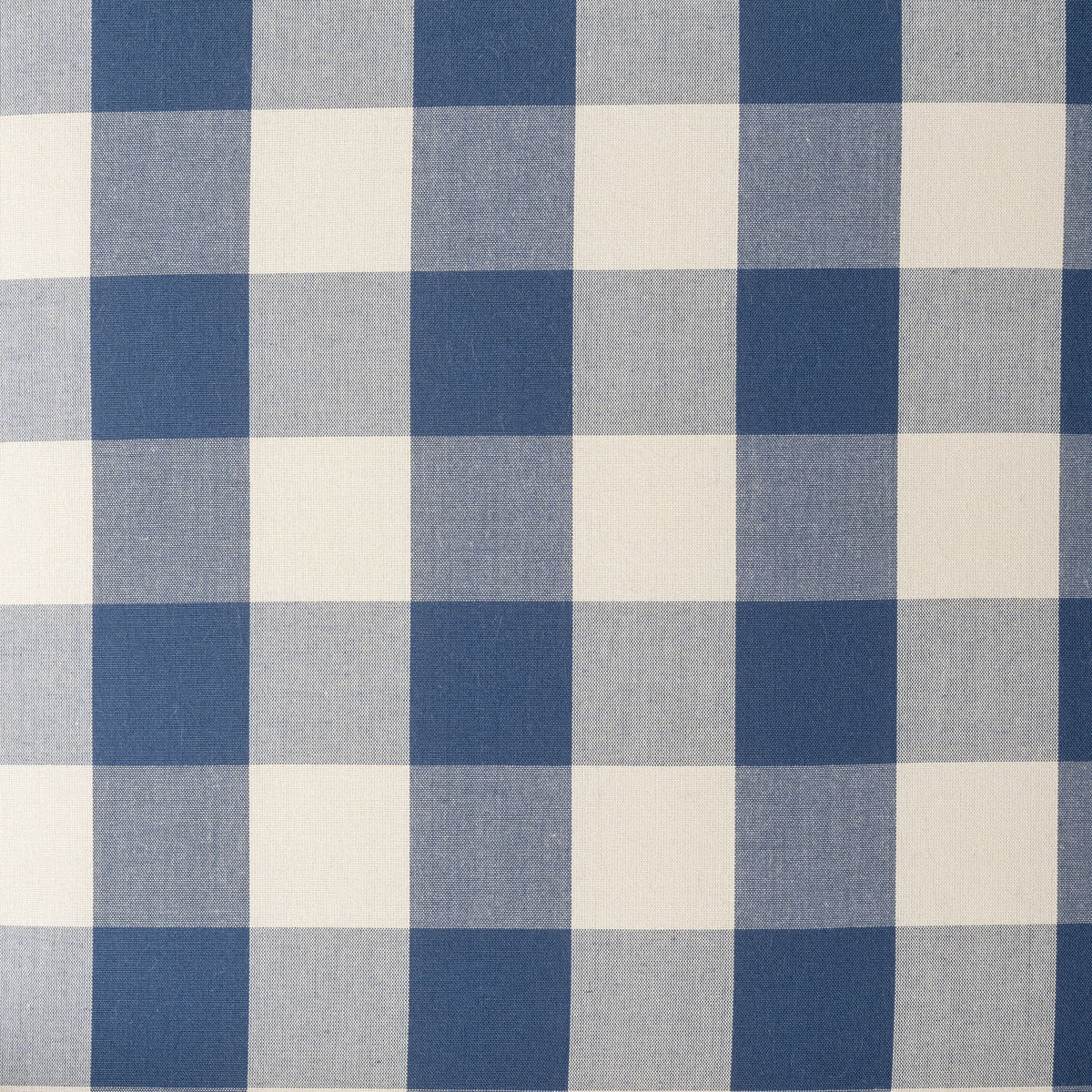 Buffalo Plaid Push Back Recliner Chair For Living Room - Blue / White