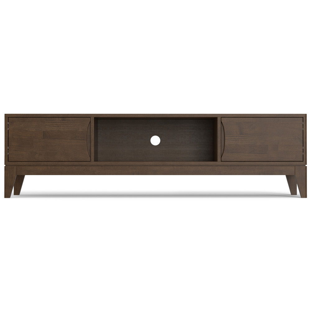 Harper - Low TV Media Stand - Walnut Brown