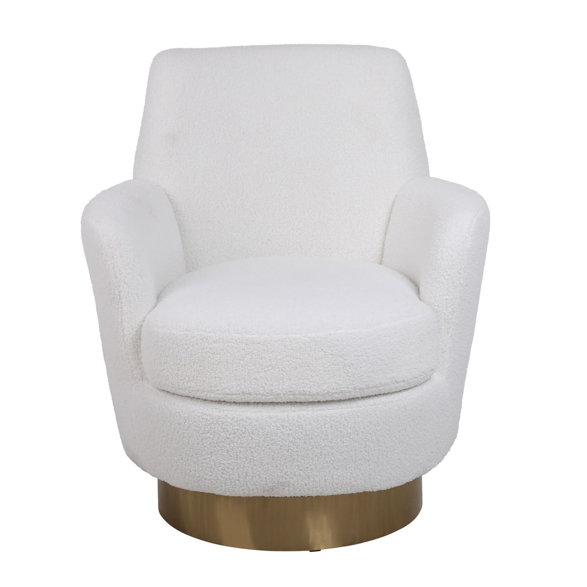Teddy Swivel Barrel Chair, Swivel Accent Chairs Armchair For Living Room