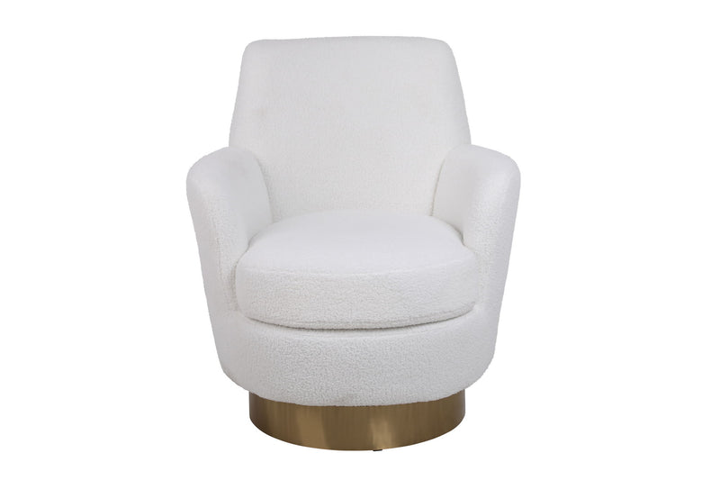 Teddy Swivel Barrel Chair, Swivel Accent Chairs Armchair For Living Room