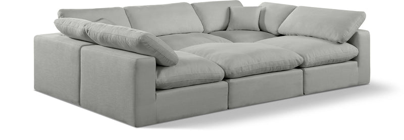 Comfy - 6 Piece Linen Sectional