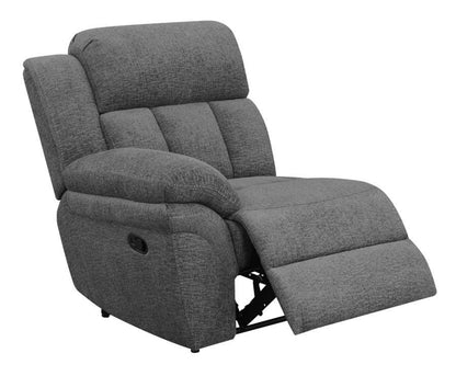 Bahrain - Upholstered LAF Recliner - Charcoal