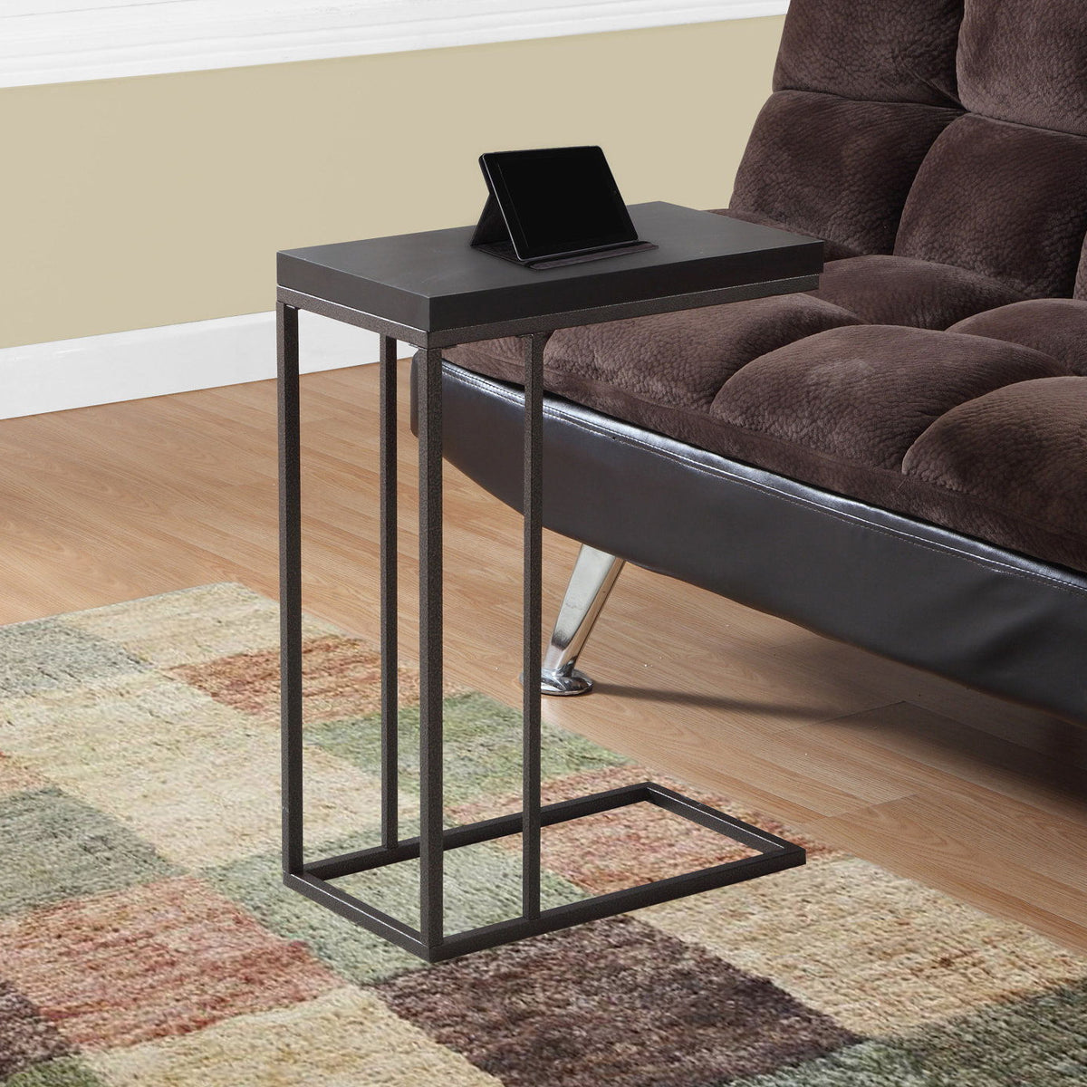 C-Shaped Accent Table For Living Room