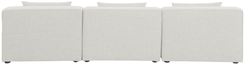 Cube - Linen Modular 3 Seat Armless Sofa