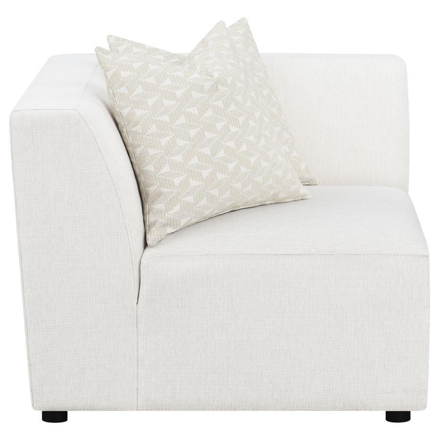 Freddie - Upholstered Corner Chair - Pearl