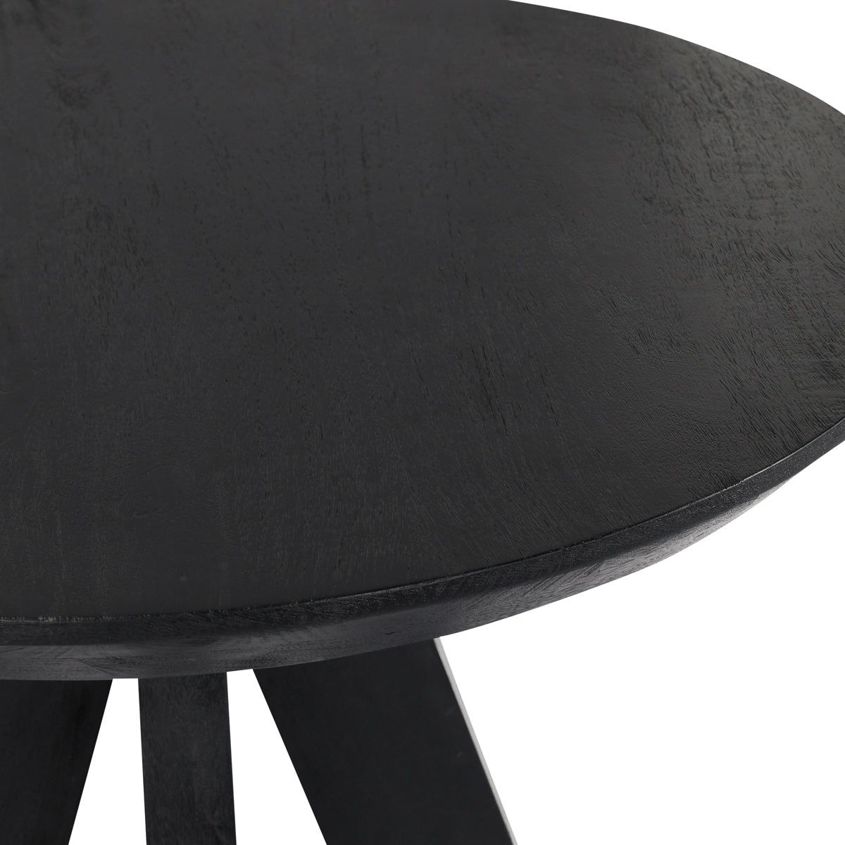 Black bar table tabletop edge close-up with textured surface