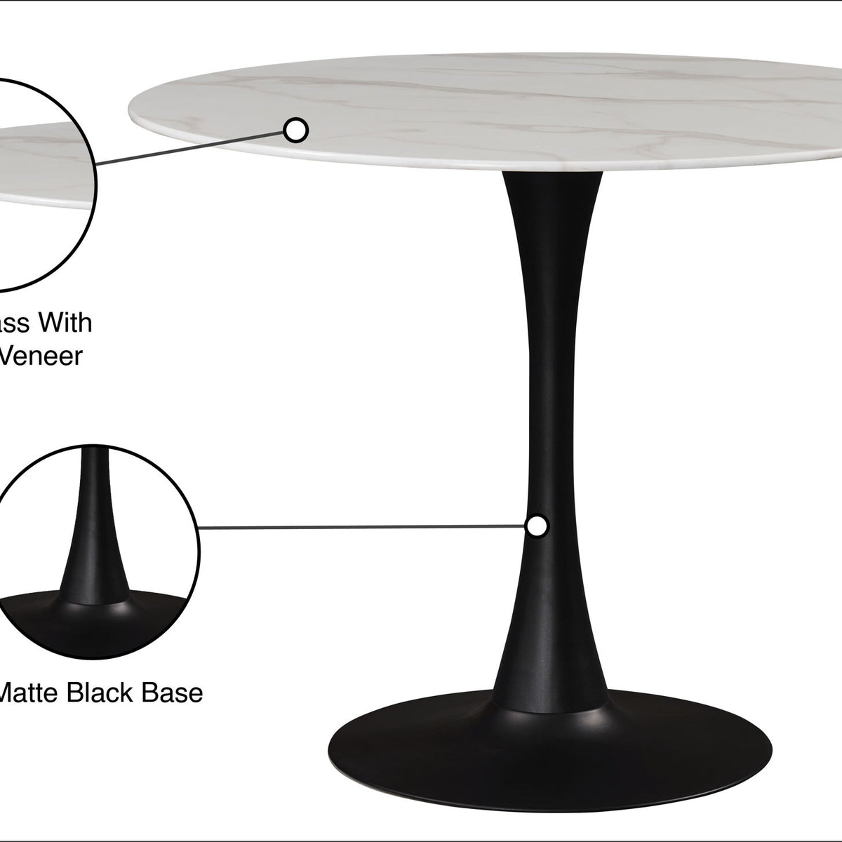 Tulip - Two Tone Dining Table