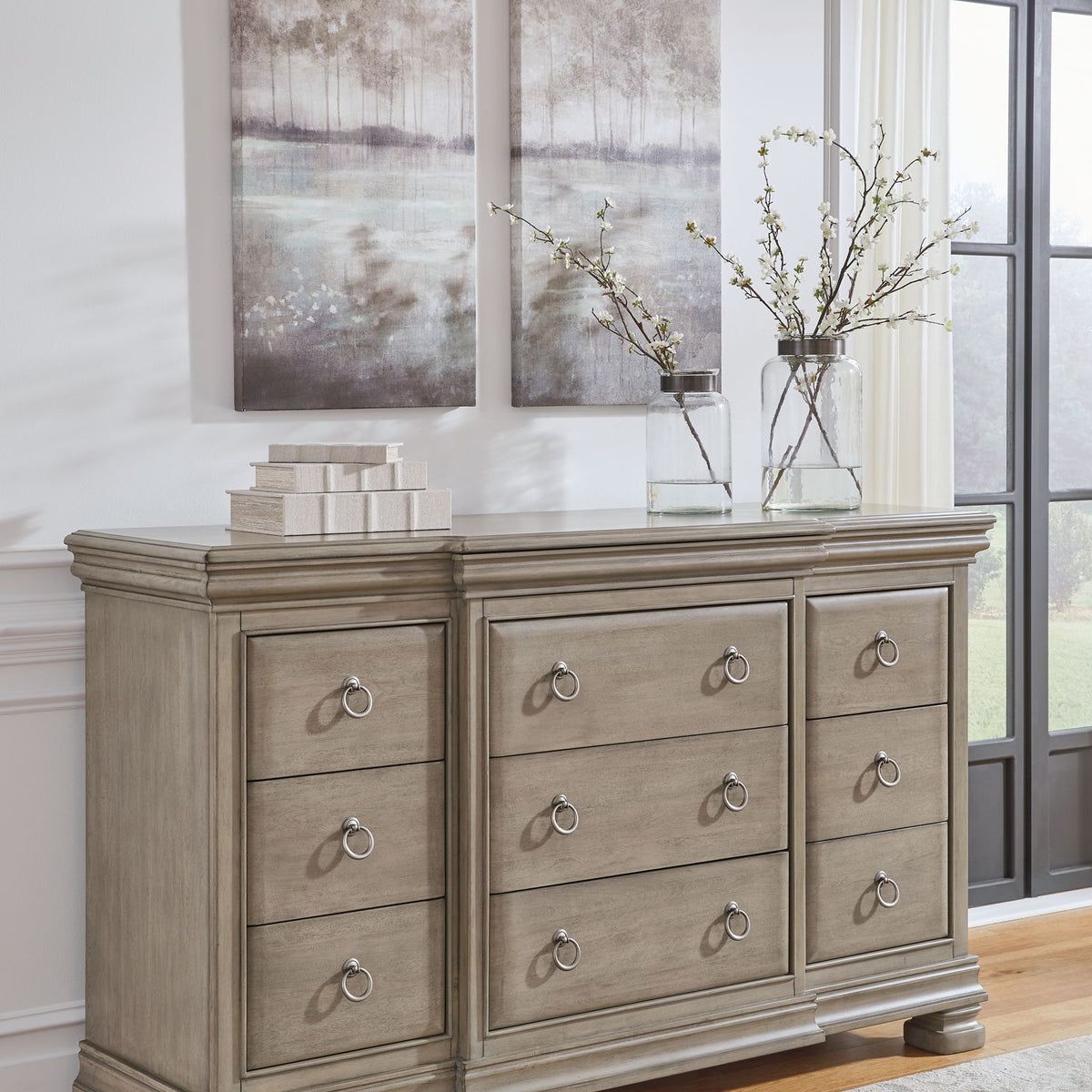 Lexorne - Dresser - Gray