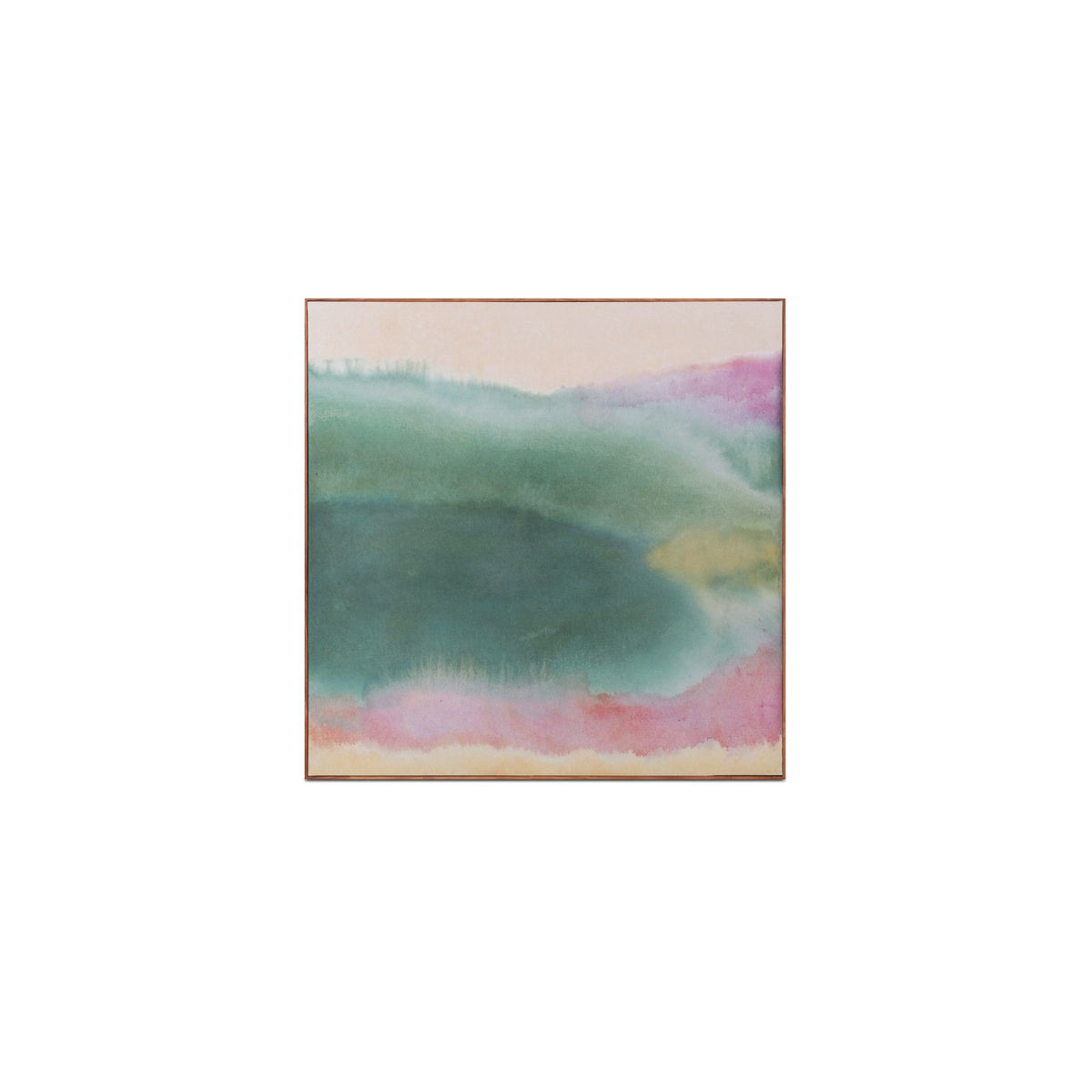 Lotus - Framed Painting - Multicolor