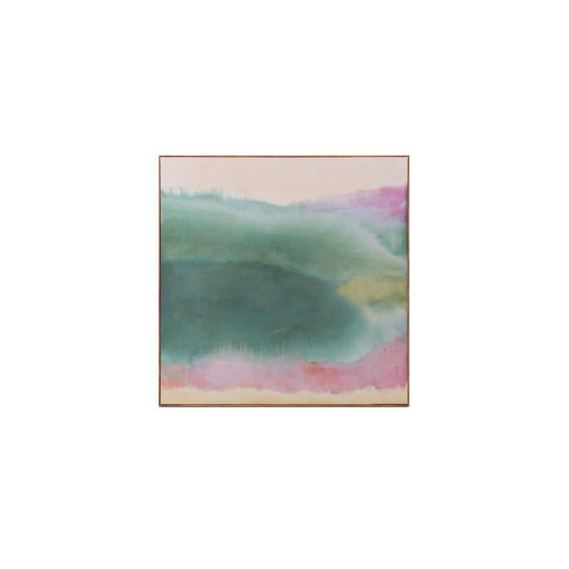 Lotus - Framed Painting - Multicolor