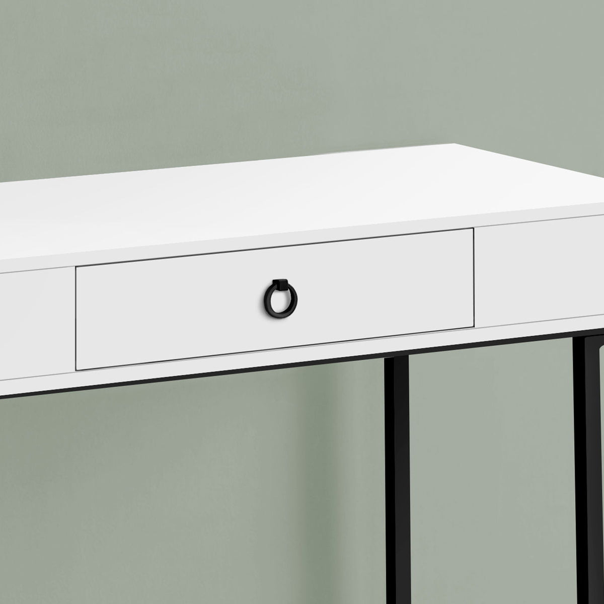 Computer Desk For Home Office, Glossy, Storage Drawer
