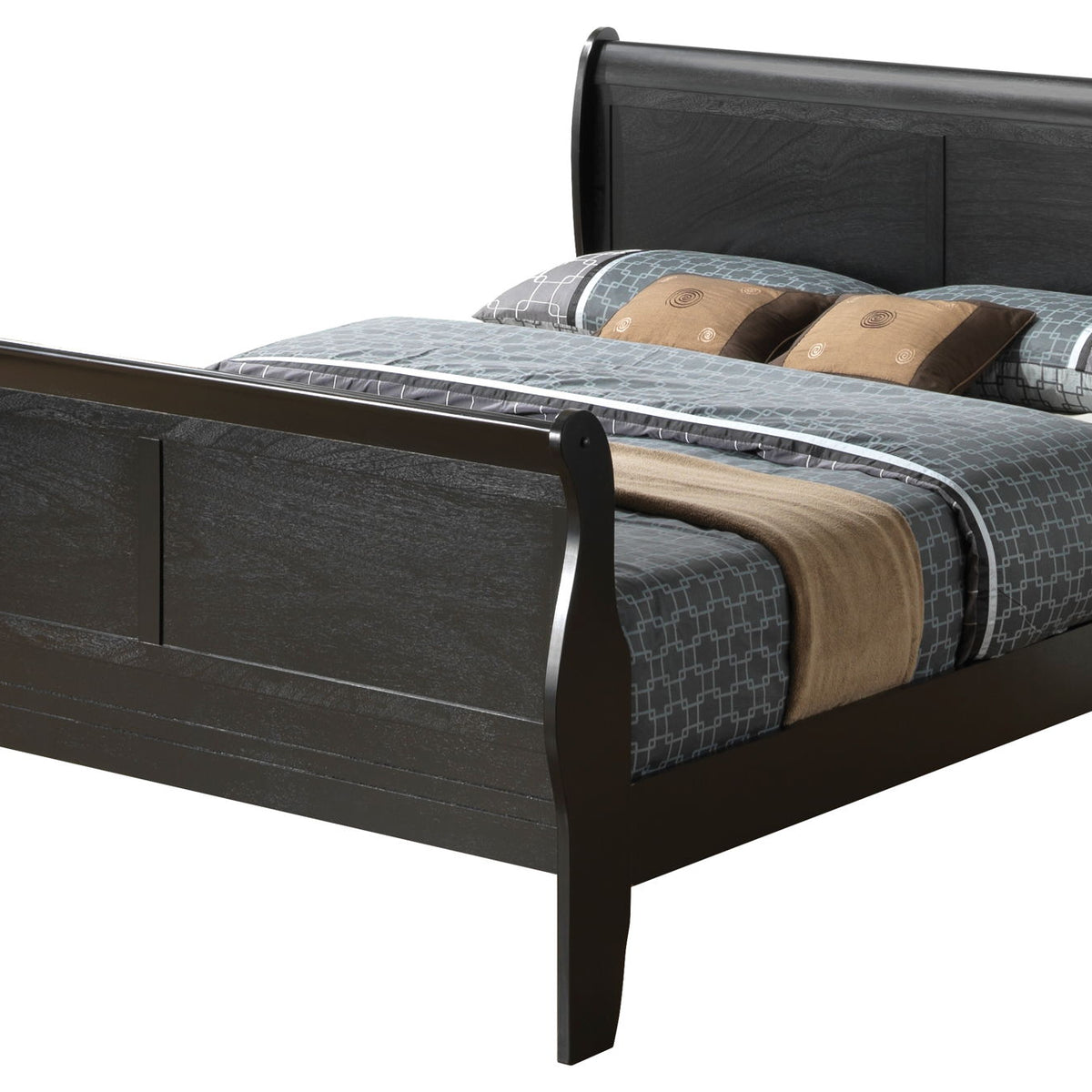 Panel Sleigh Bed