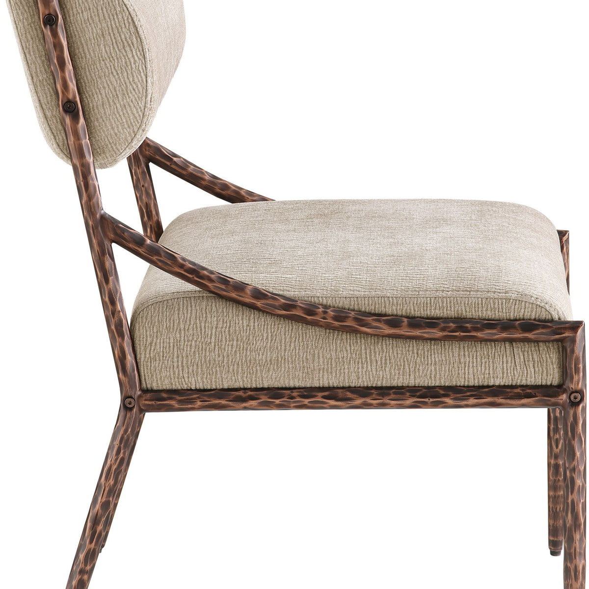 Bastille - Upholstered Dining Side Chair (Set of 2) - Bronze Frame