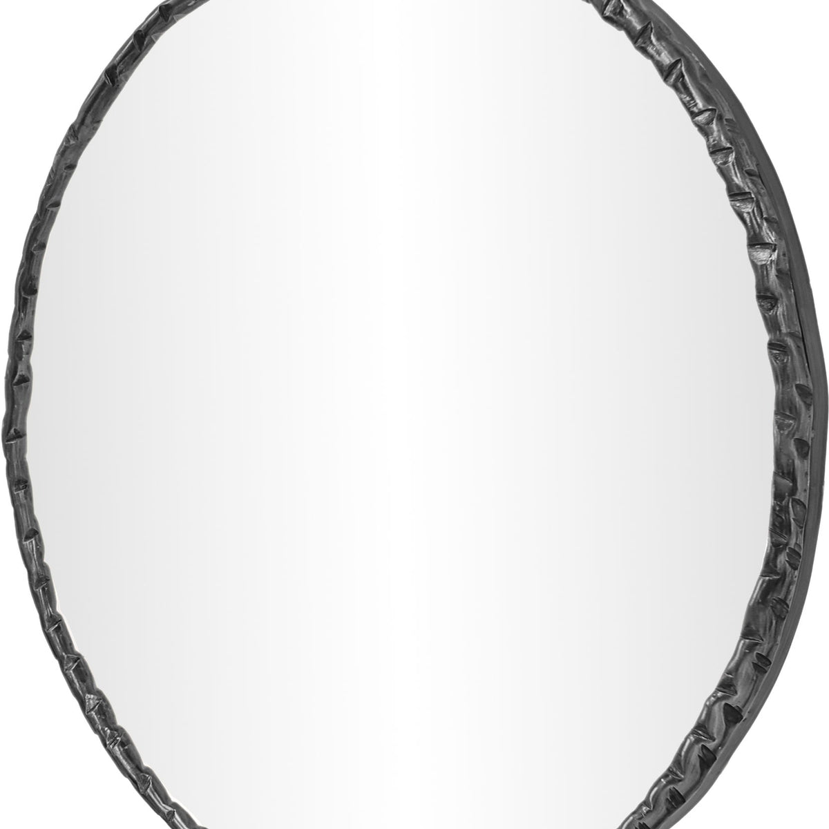 Hammer - Round Iron Mirror