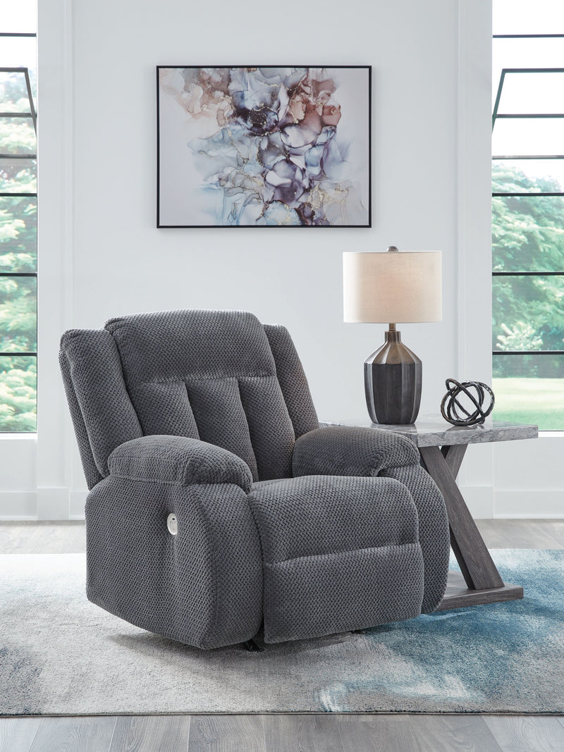 Observation - Power Rocker Recliner - Steel