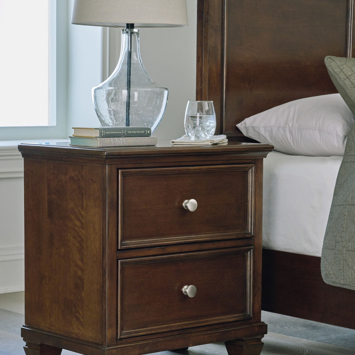 Danabrin - Two Drawer Nightstand - Brown