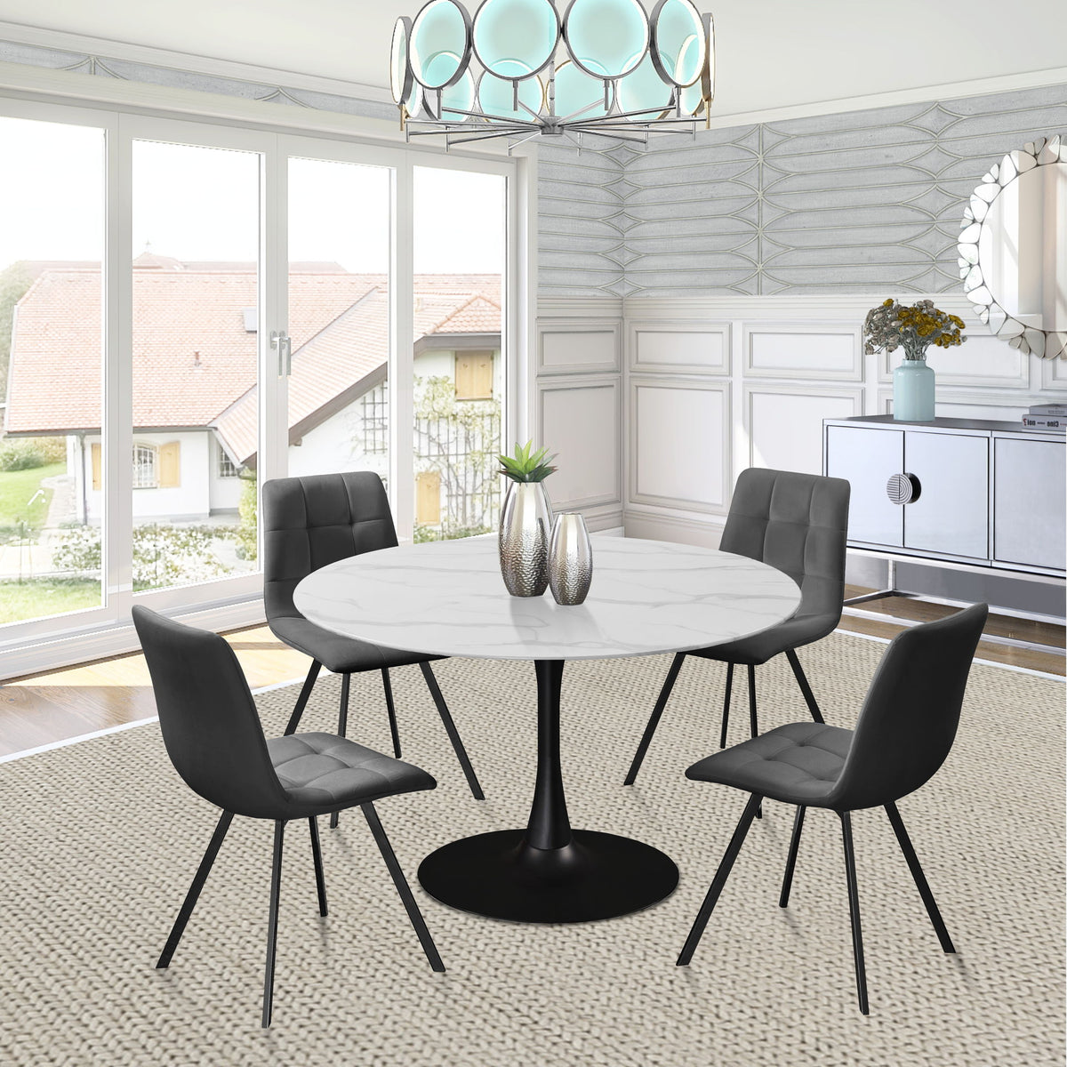 Tulip - Two Tone Dining Table